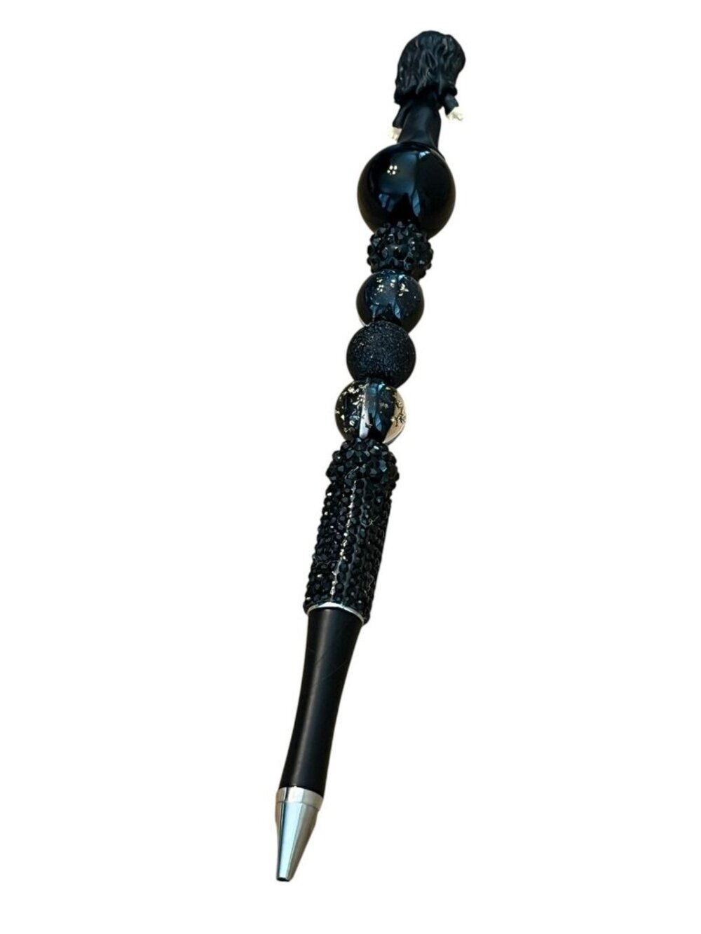 Elvira Mistress of the Dark Doorables Custom Beaded Pen Handmade New - Picture 4 of 6
